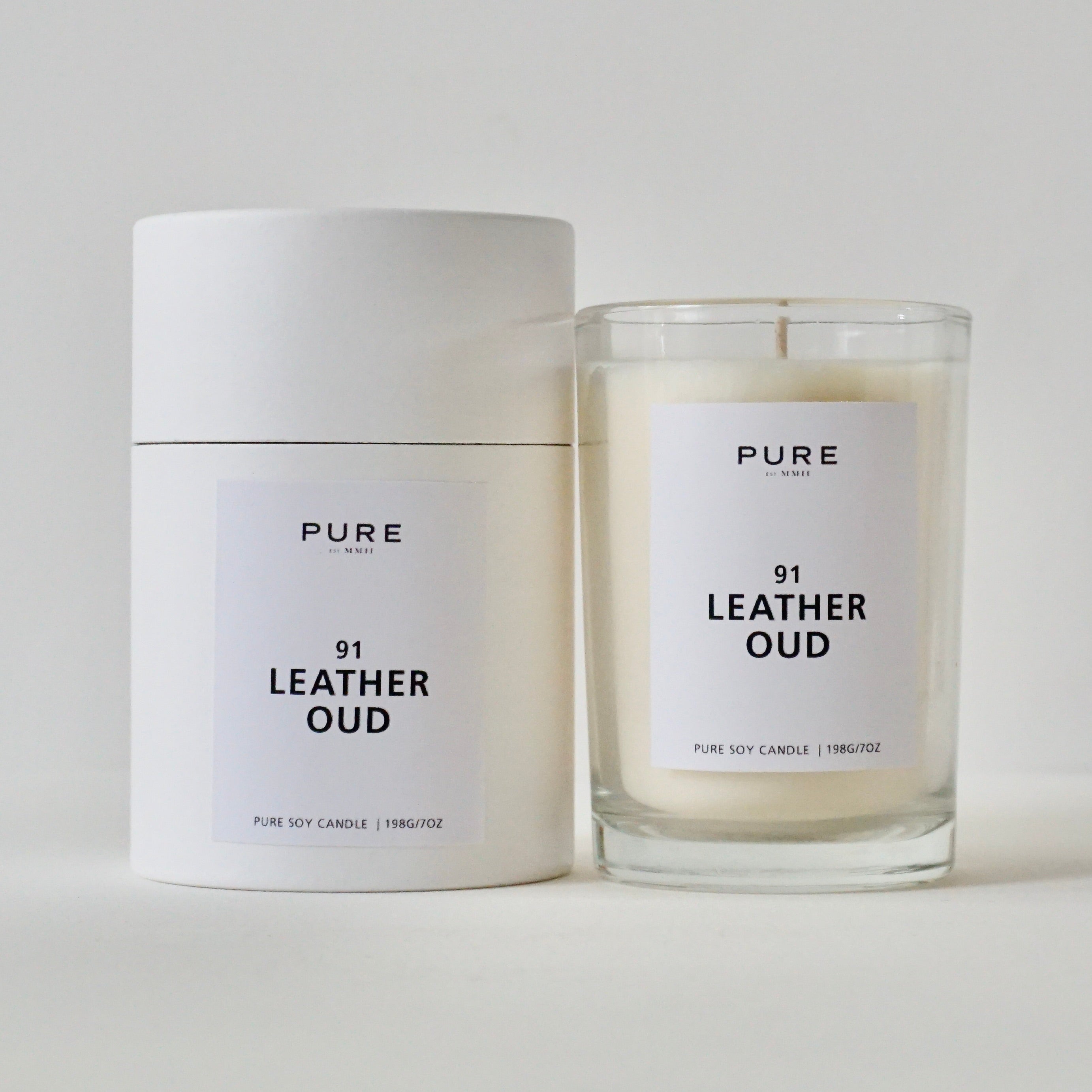 Pure Candle - Leather Oud 91