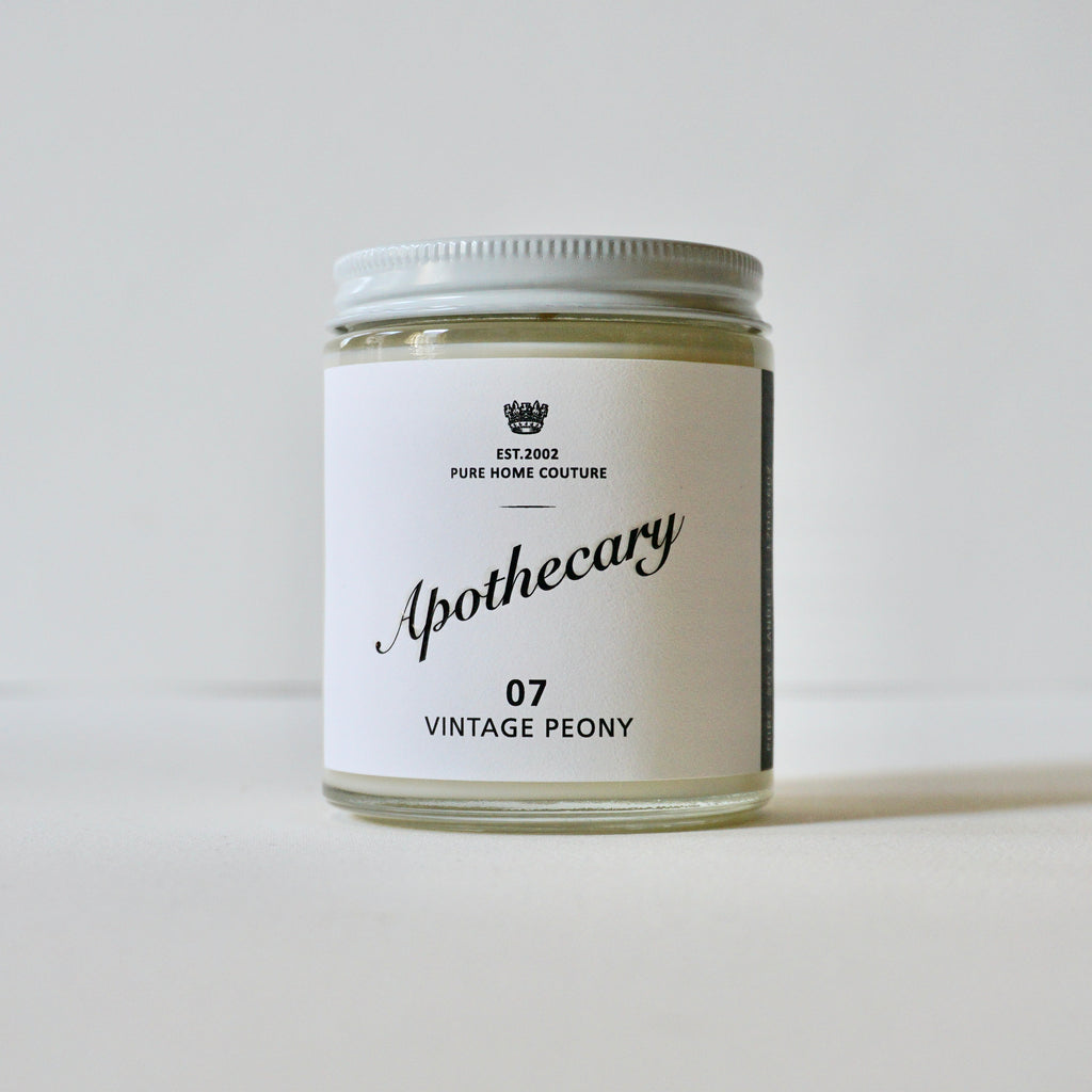 Apothecary Candle - Vintage Peony No.07