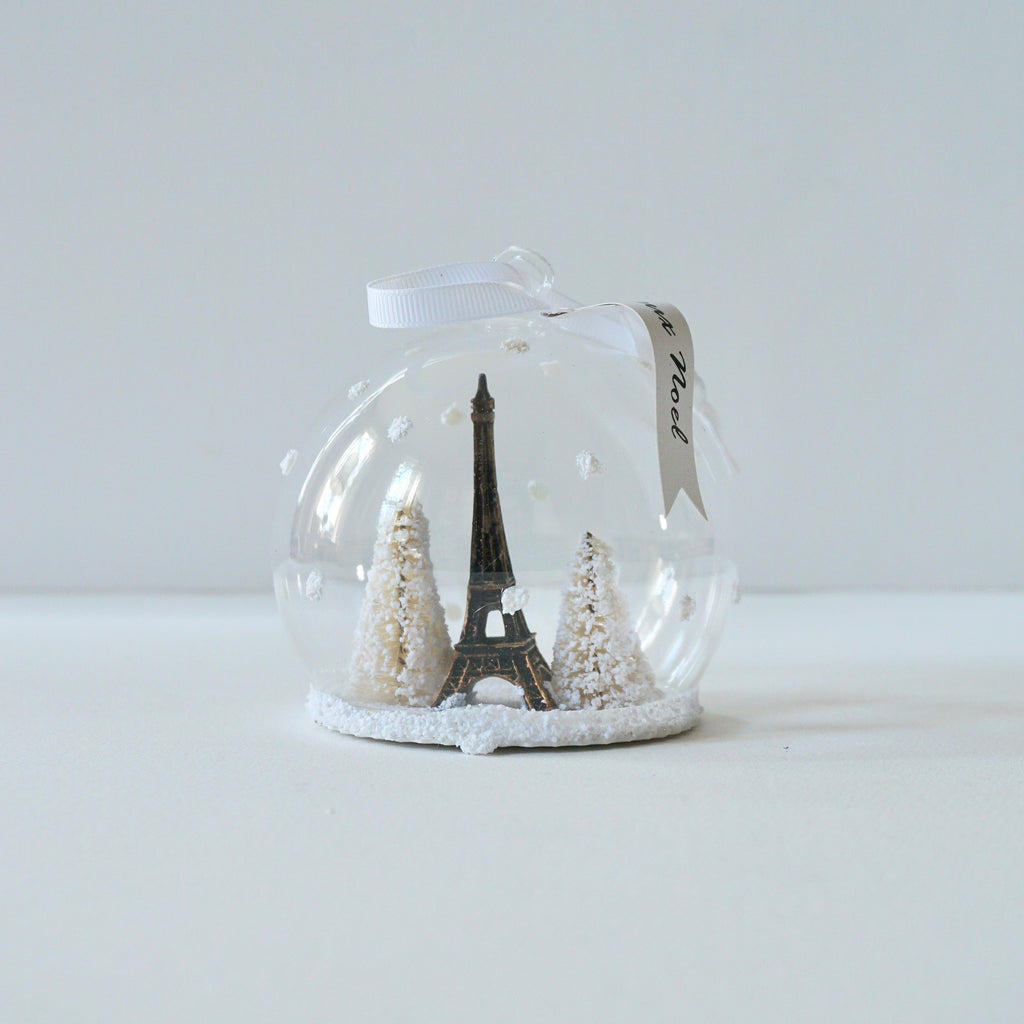 Ornament - Eiffel Tower Globe