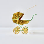 Ornament -Golden Baby Carriage