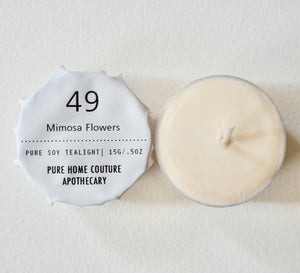 Tealight - Mimosa Flowers No.49